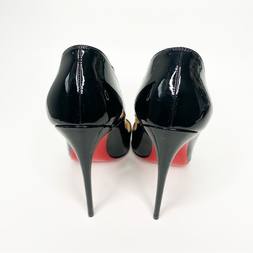 Christian Louboutin So Kate Patent Black 120mm Heels Authentic 38 - Picture 6 of 13